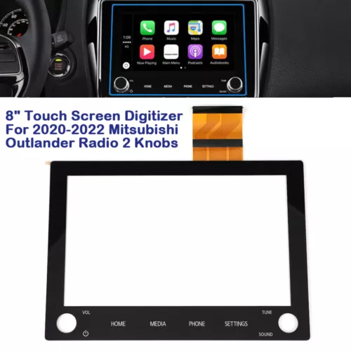 8" Radio Touchscreen Digitizer für Mitsubishi Outlander 2019-22 MK3 SAT 2 Knöpfe - Bild 2 von 7