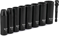 Titan 48401 9-Piece 3/8-Inch Drive Metric Deep Impact Socket Set