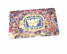 Vintage 1995 WWF Fan Club Membership Card Titansports WWE Bret Hart Undertaker