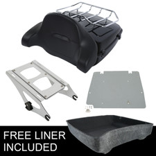 10.7'' Trunk Rack Backrest Fit For Harley Touring Road Street Glide 14-25