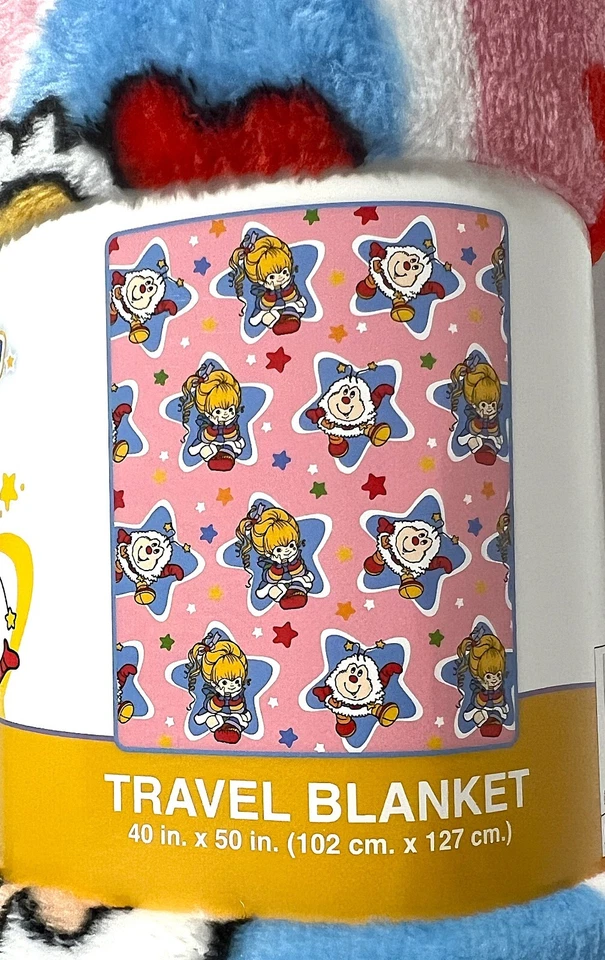Manta de Viaje Rainbow Brite 40" x 50" Estrellas Arco Iris Brite Twink Rosa Foto 4 de 4