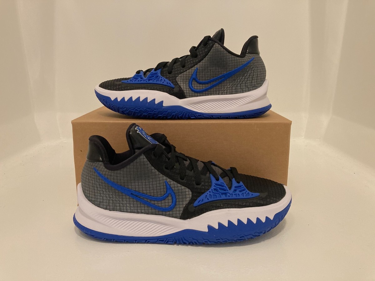 Sz 8 Men/9.5 Women- Nike Kyrie Low 4 Black Blue Grey Basketball