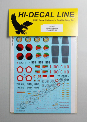 Hi-Decal 1/48 Sukhoi Su-27 S/SK/UB Flankers Decal