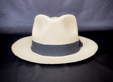 Original Panama Hat Ecuador MEN - WOMAN "HABANO" Size 60cm Brim 6 cm. 17 Weaves