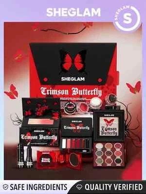 Sheglam Crimson Butterfly Full Collection Set Make-up Set Weihnachtsgeschenk für Frauen