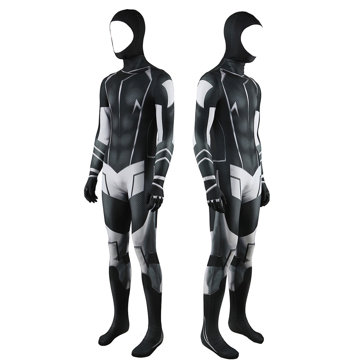 New Static Shock Jumpsuit Virgil Hawkins Bodysuit Cosplay Costume