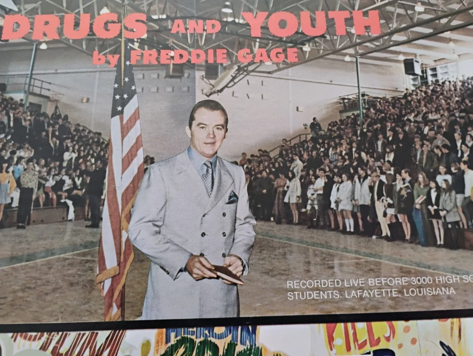 Anti Drug LP Drugs And Youth By Freddie Gage Christian Vinyl Rainbow Records  Foto 4 de 4