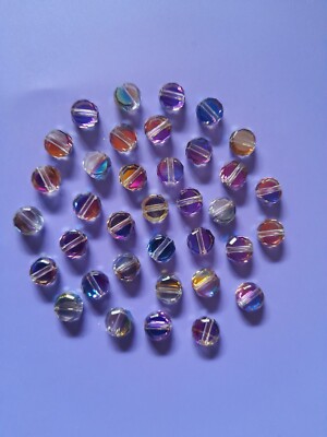 32 Teile Scheibe Kristall Multicolor lose Perlen für Schmuck, Ohrringe, Armbänder.