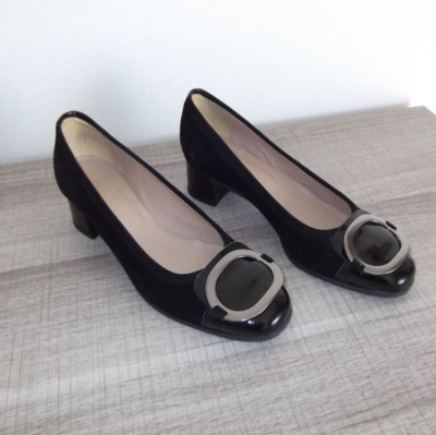 Halbschuhe Pumps Absatz H 4 cm Leder Made in Italy ho Moma Frau Melluso Ecco