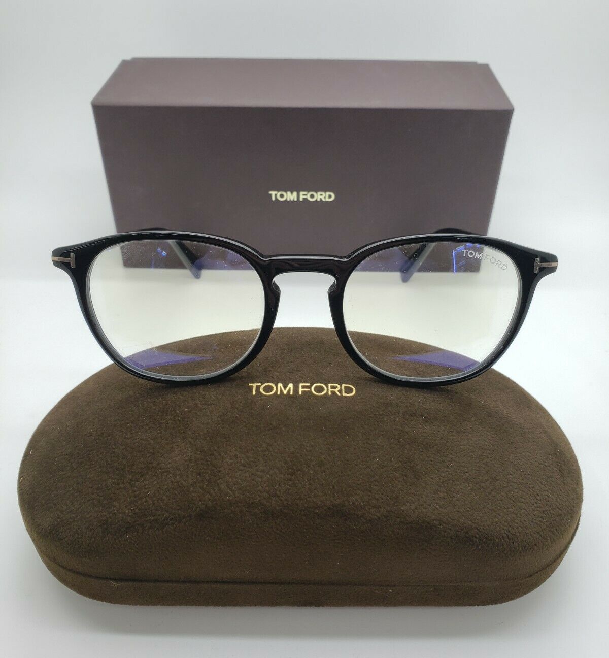 TOM FORD TF5583-B 001 EYE GLASSES FRAMES UNISEX EYEWEAR 50-20-145 NEW w.  Case