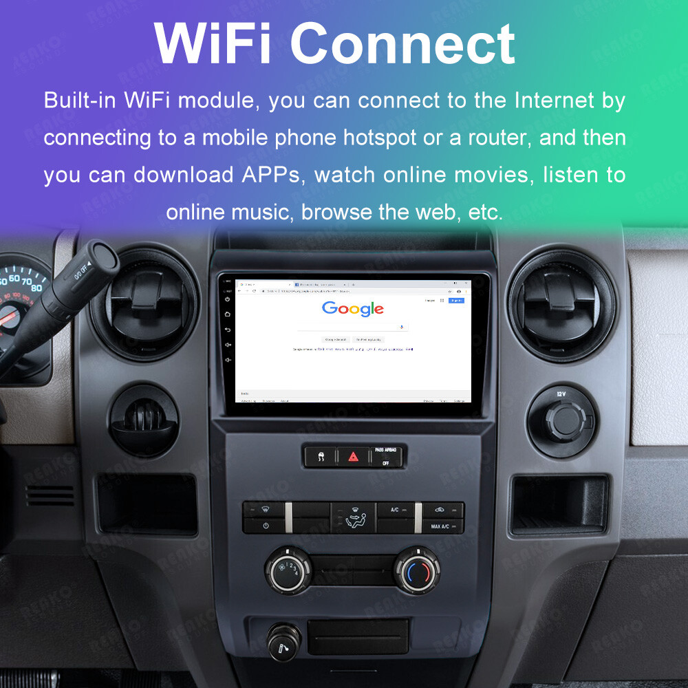 For 20092014 Ford F150 Apple Carplay Car Radio Android 12 WIFI Navi