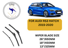 WIPER BLADES FOR AUDI RS3 2015-2020 (8V) HATCH