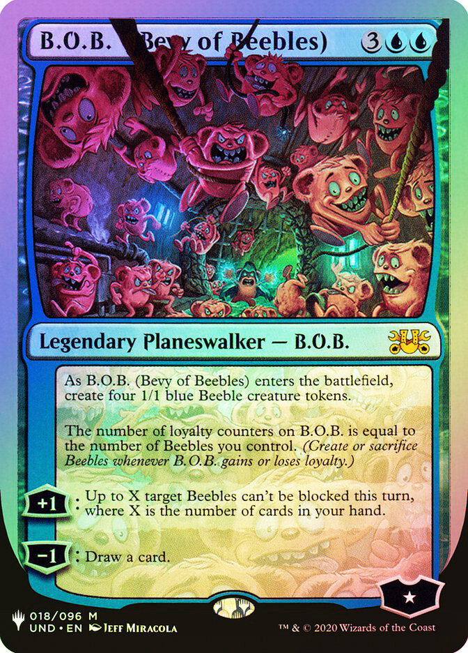 MTG FOIL B.O.B. (Bevy of Beebles) - Planeswalker Symbol