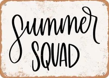 METAL SIGN - Summer Squad - Vintage Look Sign