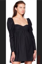 Reformation Kenzi Black Mini Dress Size 10