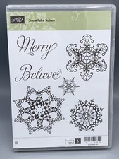 Stampin Up SNOWFLAKE SOIREE Stamp Set Christmas