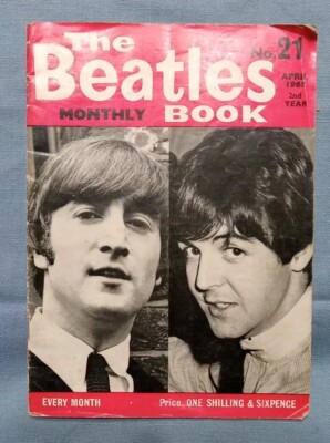 THE BEATLES Book Monthly - No. 21, April 1965 John Lennon And Paul