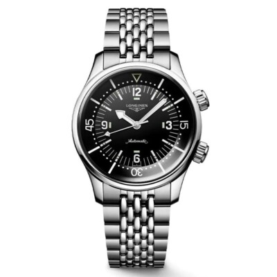 New Longines Heritage Legend Diver Black Dial Auto 39MM Men's Watch L37644507