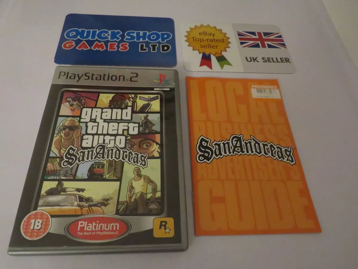 GTA San Andreas (Platinum) - PS2 Uboxing 