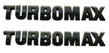 Pair Set New Hood Letter Emblems 3D Nameplate Logo Compatible with Glossy Black