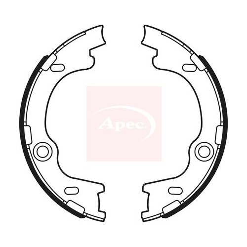 Hyundai I30 Fd 2007-2012 Apec Bremsbacken Hinten (R90) SHU747-image