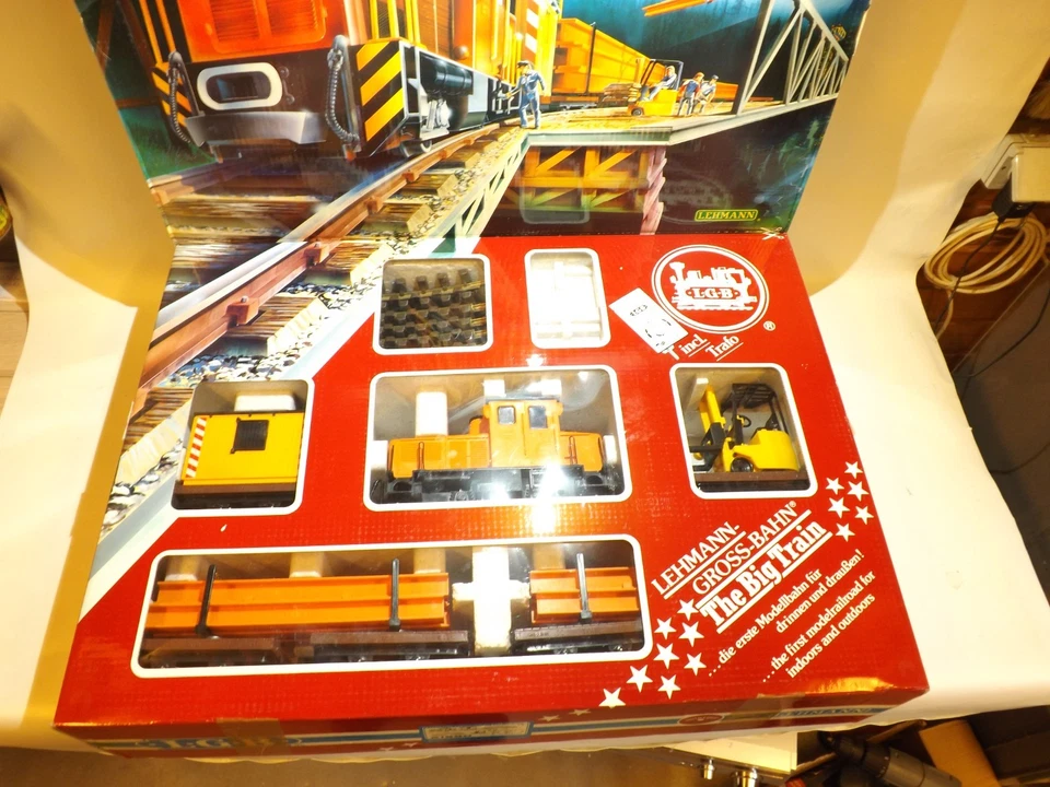 LGB 21990 Starter Set G Gauge Construction Train • Original Box • Made in Western Germany • Lehmann - Image 2 of 4