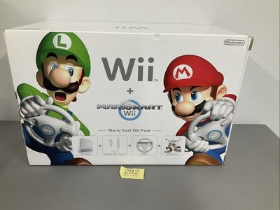 Nintendo Wii Mario Kart Wii Pack Boxed Konsole Kommt Mit Spiel Brandneu OVP