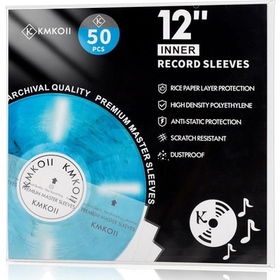 Schallplatten Innenhüllen, Antistatisch, 12 Zoll, HDPE, Reispapier, Archivqua...