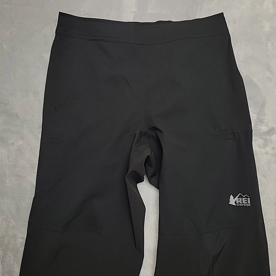 Calça REI Co Op Feminina S Petite Preta E1 Elements Soft Shell Caminhada Viagem ao Ar Livre - Imagem 2 de 4
