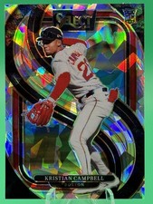 2025 Select Baseball Kristian Campbell Premier Level Cracked Ice Silver #177