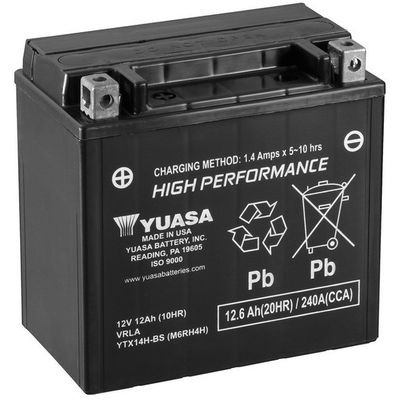 Yuasa YTX14H-BS Starterbatterie FüR Adiva Motorcycles Aprilia-image