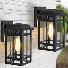 Outdoor Wall Light Fixtures 9.76'', Waterproof Porch Lights Lantern, Exterior...