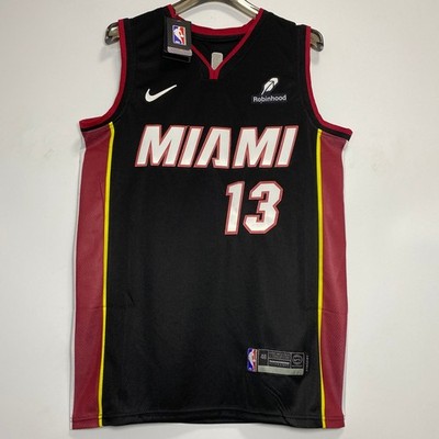 Bam Adebayo #13 Jersey, Black Embroidered S-2XL