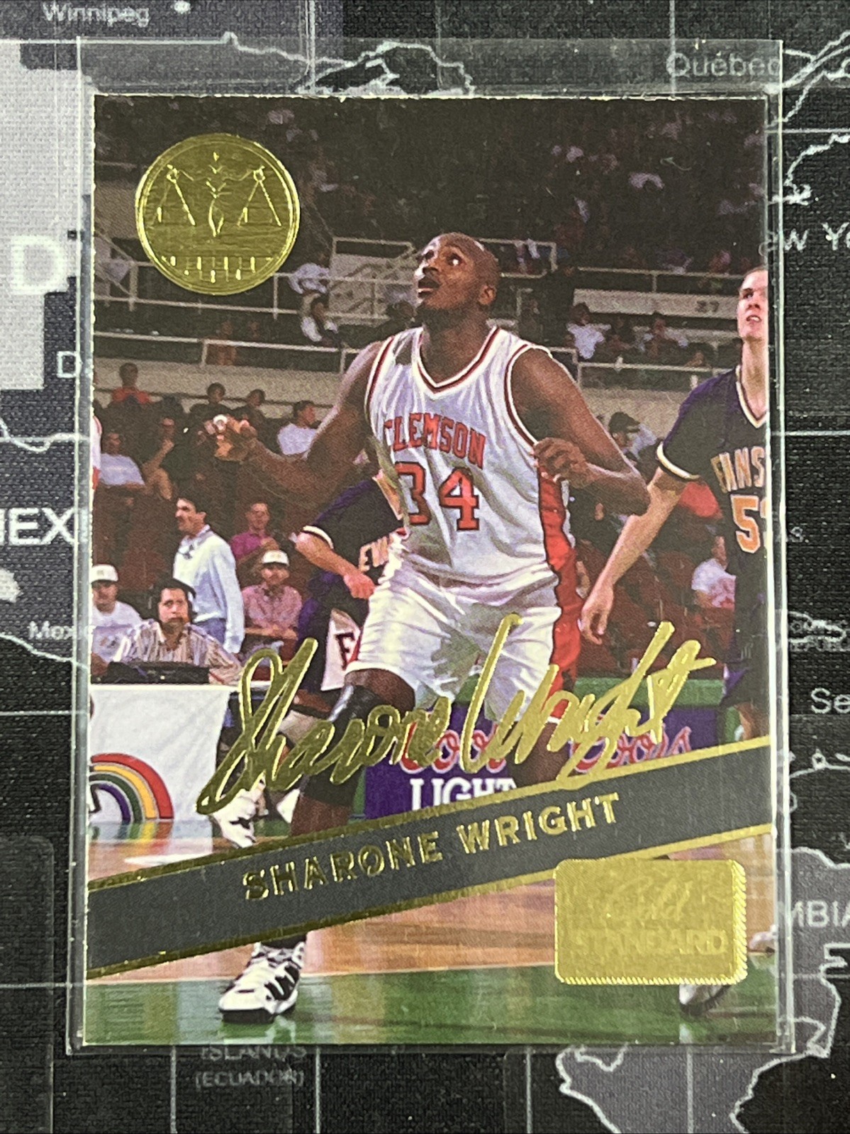 1994-1997 Signature Rookies Gold Standard GS16 Sharone Wright Gold Signature R47