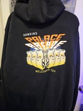 Netflix Stranger Things Hawkins Arcade Zippered Hoodie Size XL