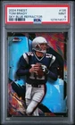 2024 Topps Finest Tom Brady Sky Blue Refractor Uncommon /250 #135 PSA 9 Mint