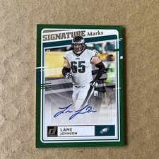 2020 Donruss Signature Marks 21/25 Lane Johnson Auto Philadelphia Eagles MJR