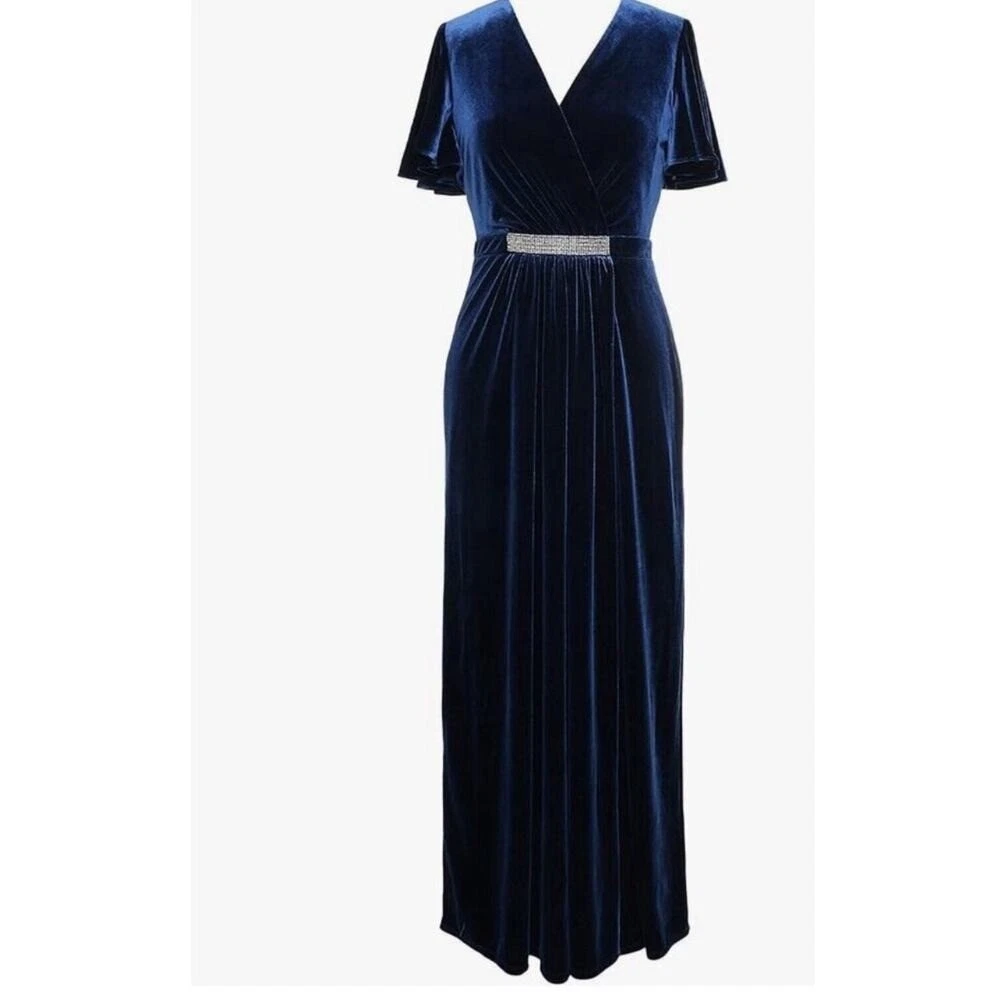 short sleeve fit & flare dress Navy Blue Warm Cotton Waffle Fit and Flare Short Dress 28