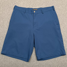 Peter Millar Shorts Mens 34 Blue Salem High Drape Performance Crown Sport Golf