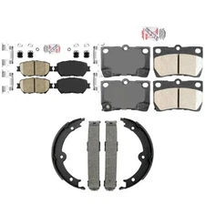 Front Brake Pads Rear Parking Shoes Kit for Lexus IS250 GS300 2006-2013 oe3I