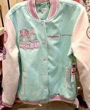 Disneyland Stoney Clover Lane Small World Varsity Jacket XS S M L XL 1XL 2XL 3XL