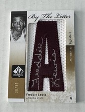 Freddie Lewis 2011-12 SP Authentic By The Letter A Auto Patch /50 Arizona State