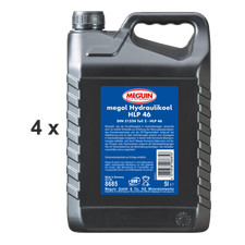 Aceite hidráulico Meguin HLP 46 / 4x bidón de 5 litros DIN 51524 líquido hidráulico
