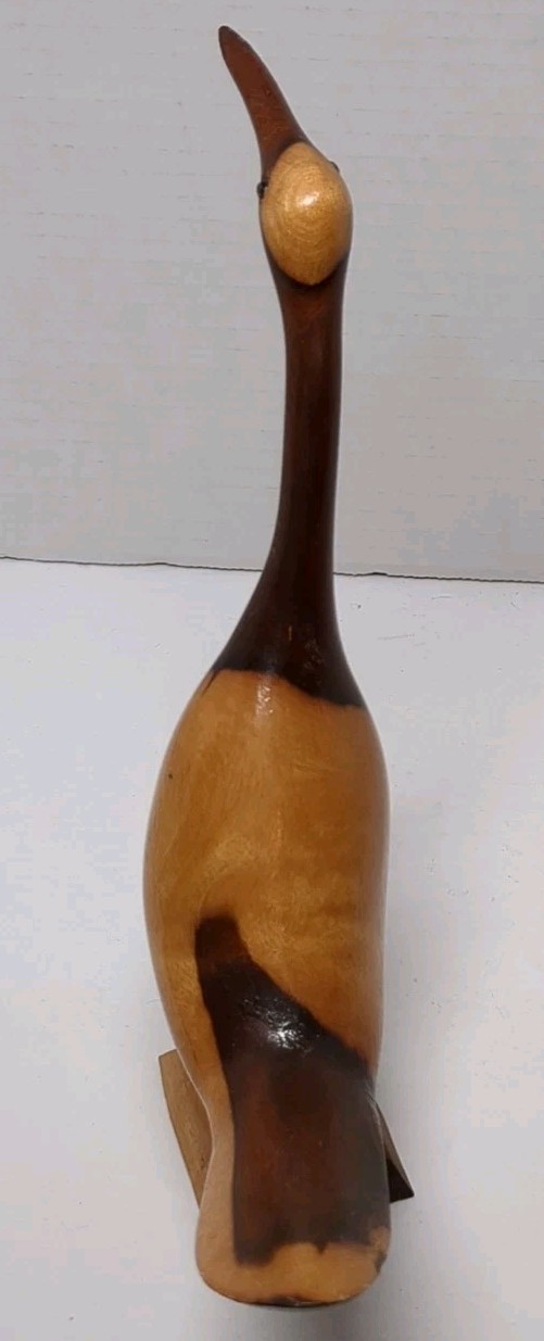 Vtg MCM Wood 2 Tone Sandpiper (Set Of 2) **READ**