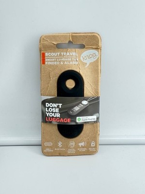 Knog Scout Travel Smart Luggage Tag Black Rechargable Bluetooth Alarm NEW Apple