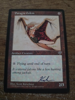 #ad Patagia Golem Artist Proof Signed Scott Kirschner Magic The Gathering $22.00