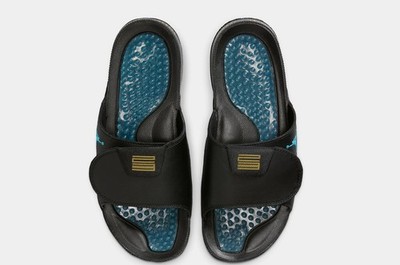 Nike Jordan Hydro XI Retro Slides Black/Varsity Maize/Gamma Blue