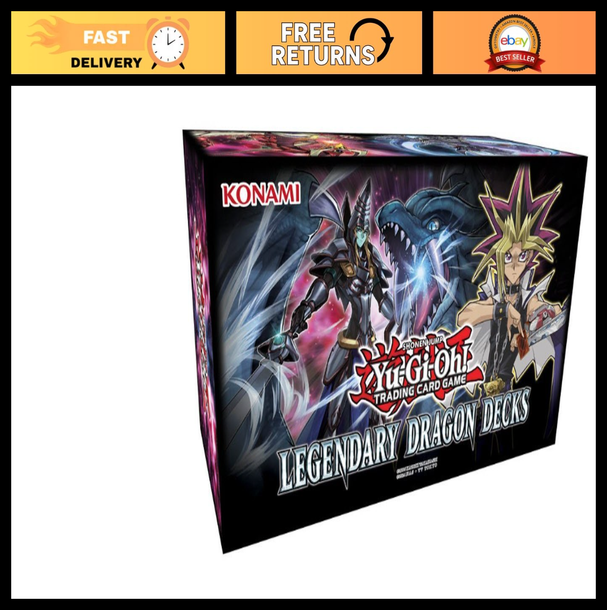 Legendary Dragon Decks Box - Yu-Gi-Oh! Trading Card Game, Collectible Card Set Legendary Dragon Decks Box - Yu-Gi-Oh! Trading Card Game, Collectible Card Set