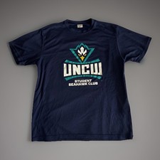 UNCW Seahawks Navy Blue Large T-Shirt Student Seahawks Club