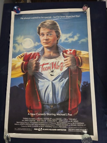 Vintage Original TEEN WOLF 27x41 ROLLED Movie Poster MICHAEL J FOX 1985 +TOO LOT - Bild 16 von 21